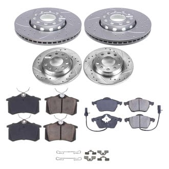 Callahan Brake Parts® - Drilled and Slotted Front and Rear Brake Kit
