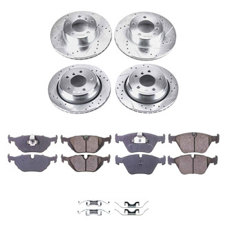 Callahan Brake Parts® - Drilled and Slotted Front and Rear Brake Kit