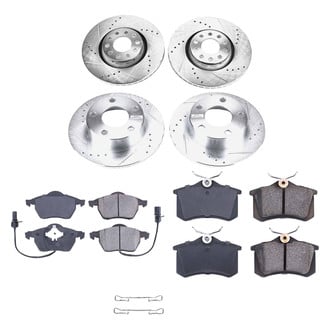 Callahan Brake Parts® - Drilled and Slotted Front and Rear Brake Kit