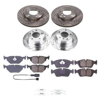 Callahan Brake Parts® - Drilled and Slotted Front and Rear Brake Kit
