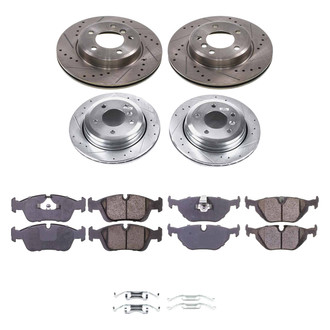 Callahan Brake Parts® - Drilled and Slotted Front and Rear Brake Kit