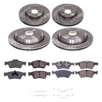 Callahan Brake Parts® - Drilled and Slotted Front and Rear Brake Kit