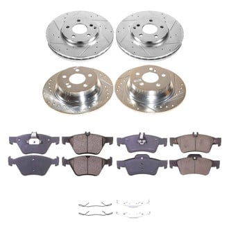 Callahan Brake Parts® - Drilled and Slotted Front and Rear Brake Kit