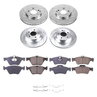 Callahan Brake Parts® - Drilled and Slotted Front and Rear Brake Kit
