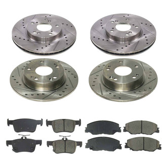 Callahan Brake Parts® - Drilled & Slotted Brake Kit