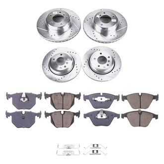 Callahan Brake Parts® - Drilled and Slotted Front and Rear Brake Kit