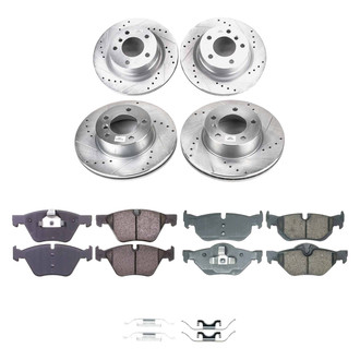 Callahan Brake Parts® - Drilled and Slotted Front and Rear Brake Kit