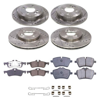 Callahan Brake Parts® - Drilled and Slotted Front and Rear Brake Kit