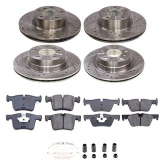 Callahan Brake Parts® - Drilled and Slotted Front and Rear Brake Kit