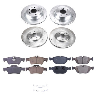 Callahan Brake Parts® - Drilled and Slotted Front and Rear Brake Kit