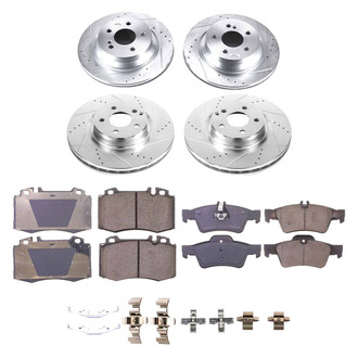 Callahan Brake Parts® - Drilled and Slotted Front and Rear Brake Kit
