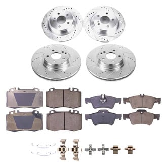 Callahan Brake Parts® - Drilled and Slotted Front and Rear Brake Kit