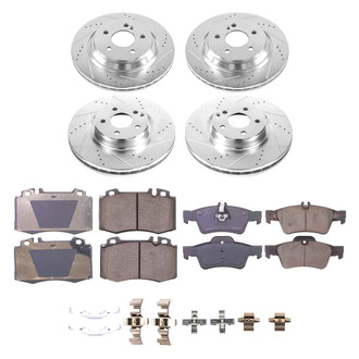 Callahan Brake Parts® - Drilled and Slotted Front and Rear Brake Kit
