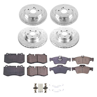 Callahan Brake Parts® - Drilled and Slotted Front and Rear Brake Kit