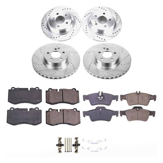 Callahan Brake Parts® - Drilled and Slotted Front and Rear Brake Kit