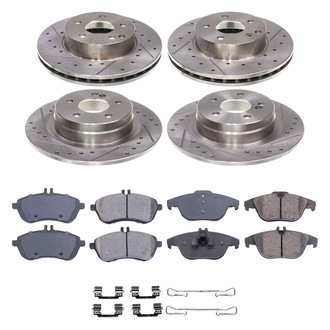Callahan Brake Parts® - Drilled and Slotted Front and Rear Brake Kit