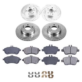 Callahan Brake Parts® - Drilled and Slotted Front and Rear Brake Kit