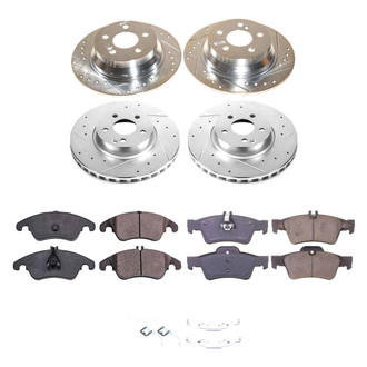 Callahan Brake Parts® - Drilled and Slotted Front and Rear Brake Kit