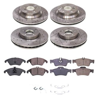 Callahan Brake Parts® - Drilled and Slotted Front and Rear Brake Kit