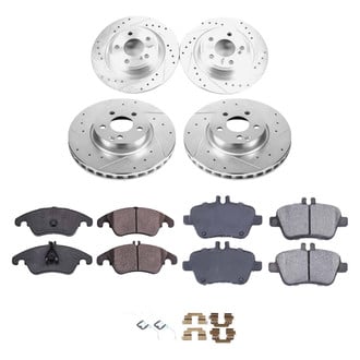 Callahan Brake Parts® - Drilled and Slotted Front and Rear Brake Kit