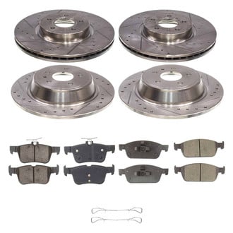 Callahan Brake Parts® - Drilled and Slotted Front and Rear Brake Kit