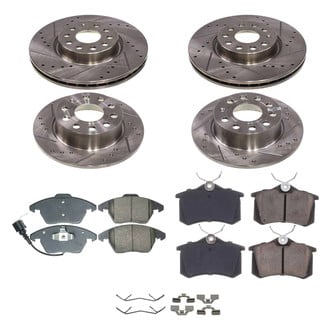 Callahan Brake Parts® - Drilled and Slotted Front and Rear Brake Kit
