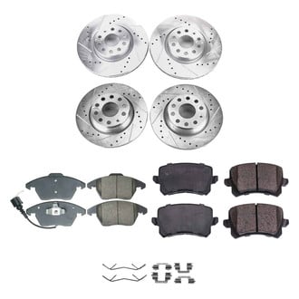 Callahan Brake Parts® - Drilled and Slotted Front and Rear Brake Kit