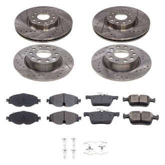Callahan Brake Parts® - Drilled & Slotted Brake Kit