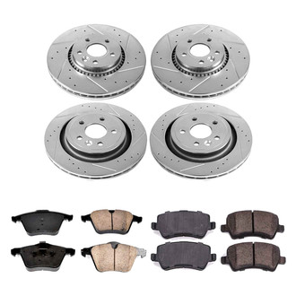 Callahan Brake Parts® - Drilled and Slotted Front and Rear Brake Kit