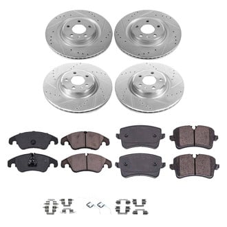 Callahan Brake Parts® - Drilled and Slotted Front and Rear Brake Kit