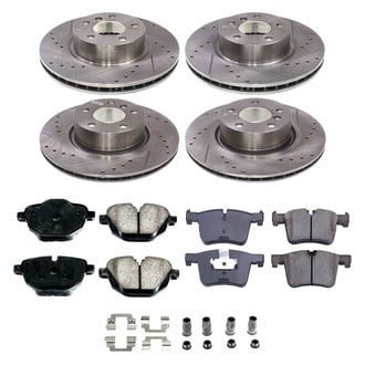 Callahan Brake Parts® - Drilled and Slotted Front and Rear Brake Kit