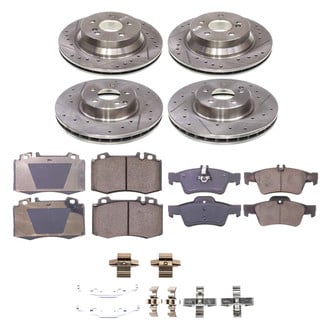 Callahan Brake Parts® - Drilled and Slotted Front and Rear Brake Kit