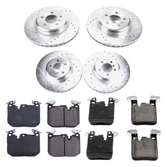 Callahan Brake Parts® - Drilled and Slotted Front and Rear Brake Kit