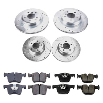 Callahan Brake Parts® - Drilled and Slotted Front and Rear Brake Kit