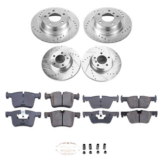 Callahan Brake Parts® - Drilled and Slotted Front and Rear Brake Kit