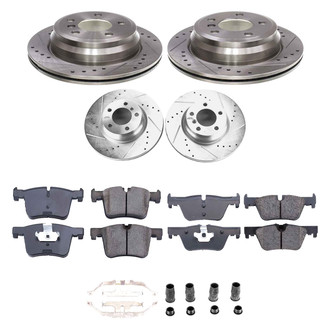 Callahan Brake Parts® - Drilled and Slotted Front and Rear Brake Kit