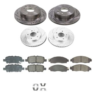 Callahan Brake Parts® - Drilled and Slotted Front and Rear Brake Kit