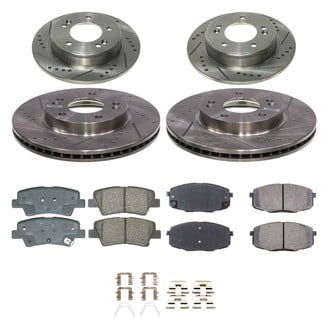 Callahan Brake Parts® - Drilled and Slotted Brake Kit
