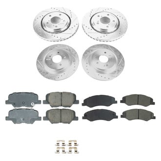 Callahan Brake Parts® - Drilled and Slotted Front and Rear Brake Kit