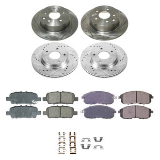 Callahan Brake Parts® - Drilled and Slotted Front and Rear Brake Kit