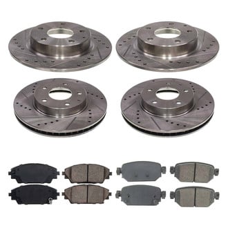 Callahan Brake Parts® - Drilled and Slotted Front and Rear Brake Kit