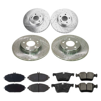 Callahan Brake Parts® - Drilled and Slotted Front and Rear Brake Kit