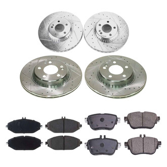 Callahan Brake Parts® - Drilled and Slotted Front and Rear Brake Kit