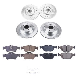 Callahan Brake Parts® - Drilled and Slotted Front and Rear Brake Kit