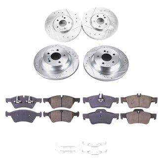 Callahan Brake Parts® - Drilled and Slotted Front and Rear Brake Kit