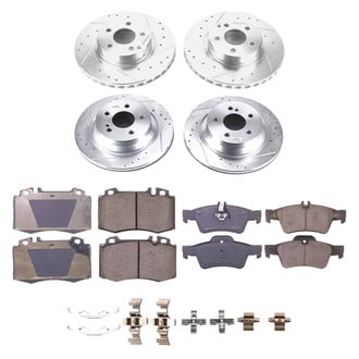 Callahan Brake Parts® - Drilled and Slotted Front and Rear Brake Kit