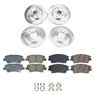 Callahan Brake Parts® - Drilled and Slotted Front and Rear Brake Kit