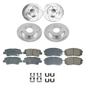 Callahan Brake Parts® - Drilled & Slotted Brake Kit