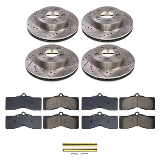 Callahan Brake Parts® - Drilled and Slotted Front and Rear Brake Kit