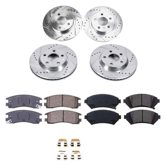 Callahan Brake Parts® - Drilled and Slotted Front and Rear Brake Kit